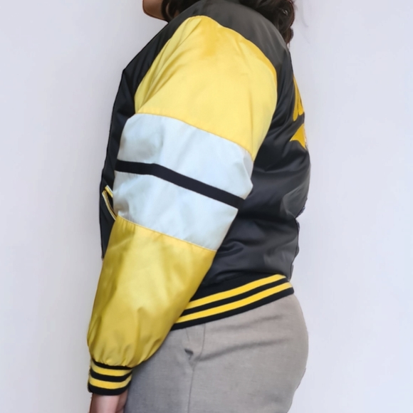 Vintage Mondi Sports yellow and black bomber jacket size M-L. - Picture 4 of 6